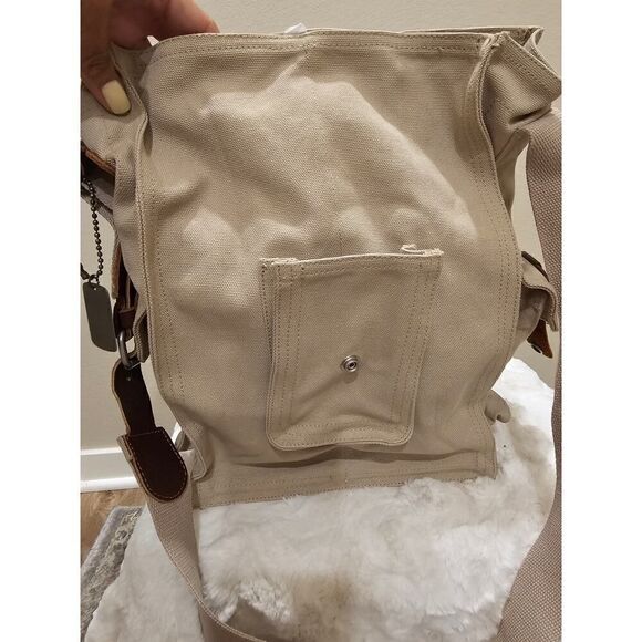 NWOT Park B. Smith Canvas/Leather 2 Bottle Wine Bag - Picture 13 of 16